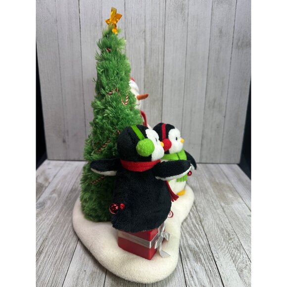 Vtg Hallmark Jingle Pals Very Merry Trio Singing Light Up Snowman Penguins Works - Picture 2 of 7